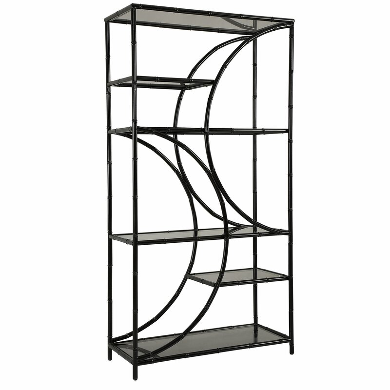 17 Stories 76 H X 395 W Metal Etagere Bookcase Wayfairca